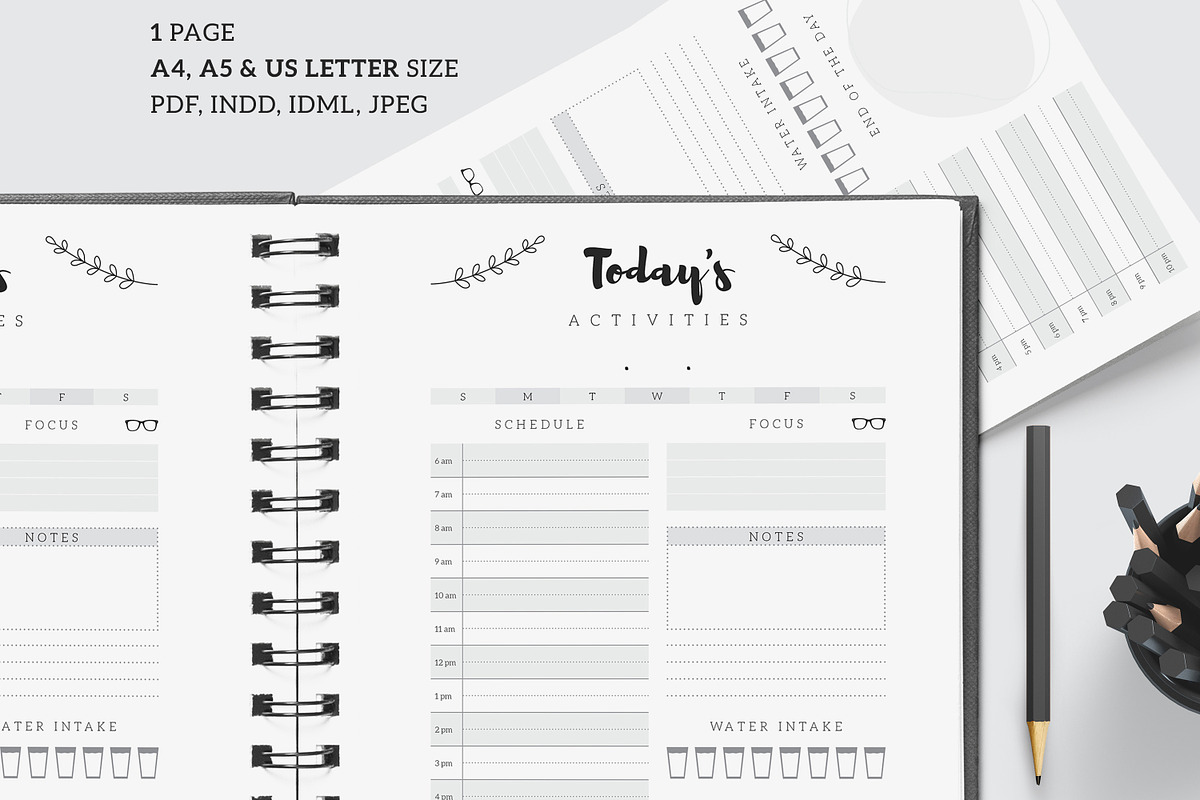 Daily Activities Sheet in Stationery Templates - product preview 8
