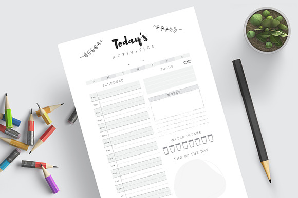 Daily Activities Sheet in Stationery Templates - product preview 2