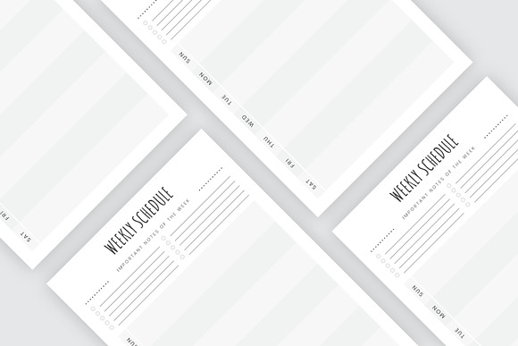 Weekly Planner sheet in Stationery Templates - product preview 3