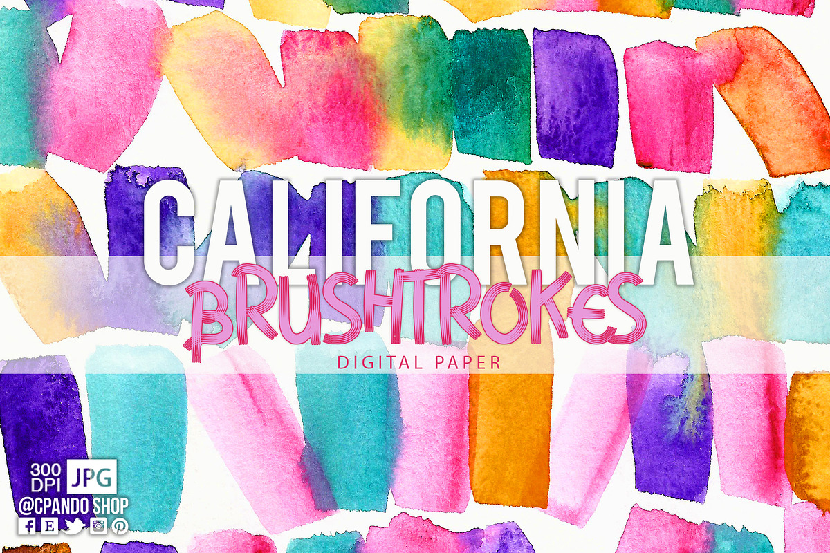 California Brushstrokes background in Textures - product preview 8
