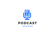 podcast mic server memory logo