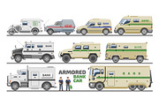 Armored vehicle vector bank van