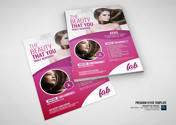 Spa and Beauty Center Flyer in Flyer Templates - product preview 2
