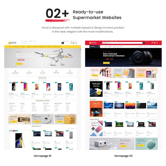 LEO ANOA SUPERMARKET PRESTASHOP TEMP in Bootstrap Themes - product preview 1