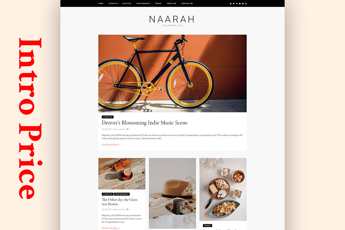 Naarah WordPress Blogging Theme in WordPress Blog Themes - product preview 8