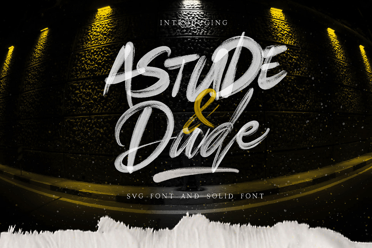 Astude & Dude SVG Font & Solid in Display Fonts - product preview 8