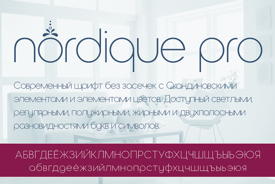 Nordique Pro Cyrillic Light in Display Fonts - product preview 8