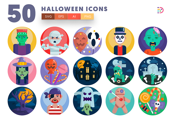 50 Halloween Icons