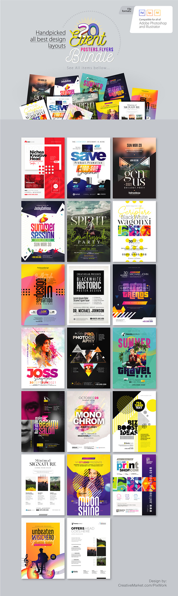 20 Best EVENT POSTERS and Flyers in Flyer Templates - product preview 1