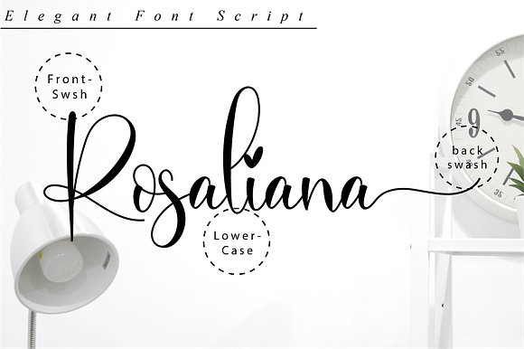 Rosaliana Script in Script Fonts - product preview 9