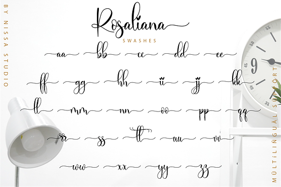 Rosaliana Script in Script Fonts - product preview 11