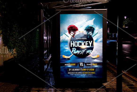 Hockey Flyer Template in Flyer Templates - product preview 1