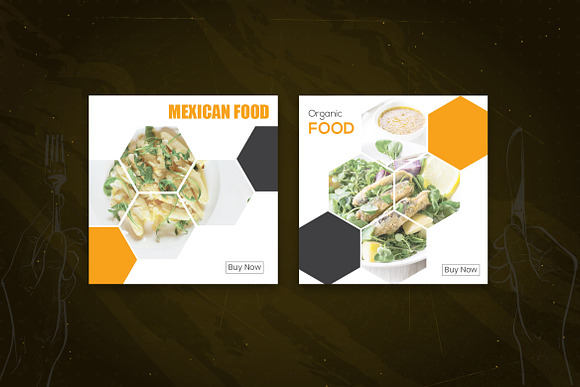 Organic Food Social Media Pack in Instagram Templates - product preview 3