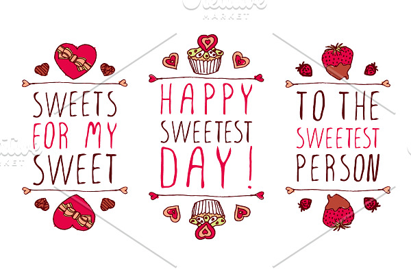 Sweetest Day typographical elements