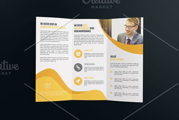 Trifold Brochure Template in Brochure Templates - product preview 7