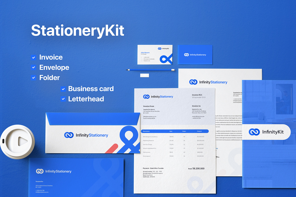InfinityKit Stationery in Stationery Templates - product preview 8