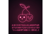 Cherry cute kawaii character