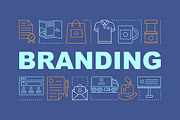Branding word concepts banner