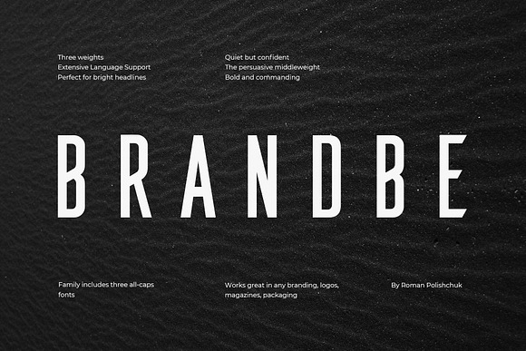 Brandbe — Stylish Sans Serif in Roman Fonts - product preview 5
