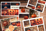 Photo collages  Halloween pumpkin