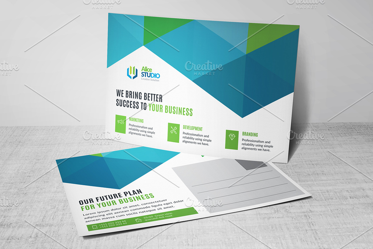 Post Card Template in Stationery Templates - product preview 8