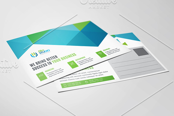 Post Card Template in Stationery Templates - product preview 2