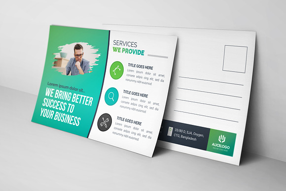 Post Card Template in Postcard Templates - product preview 2