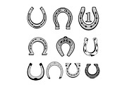 Set of horseshoes elements