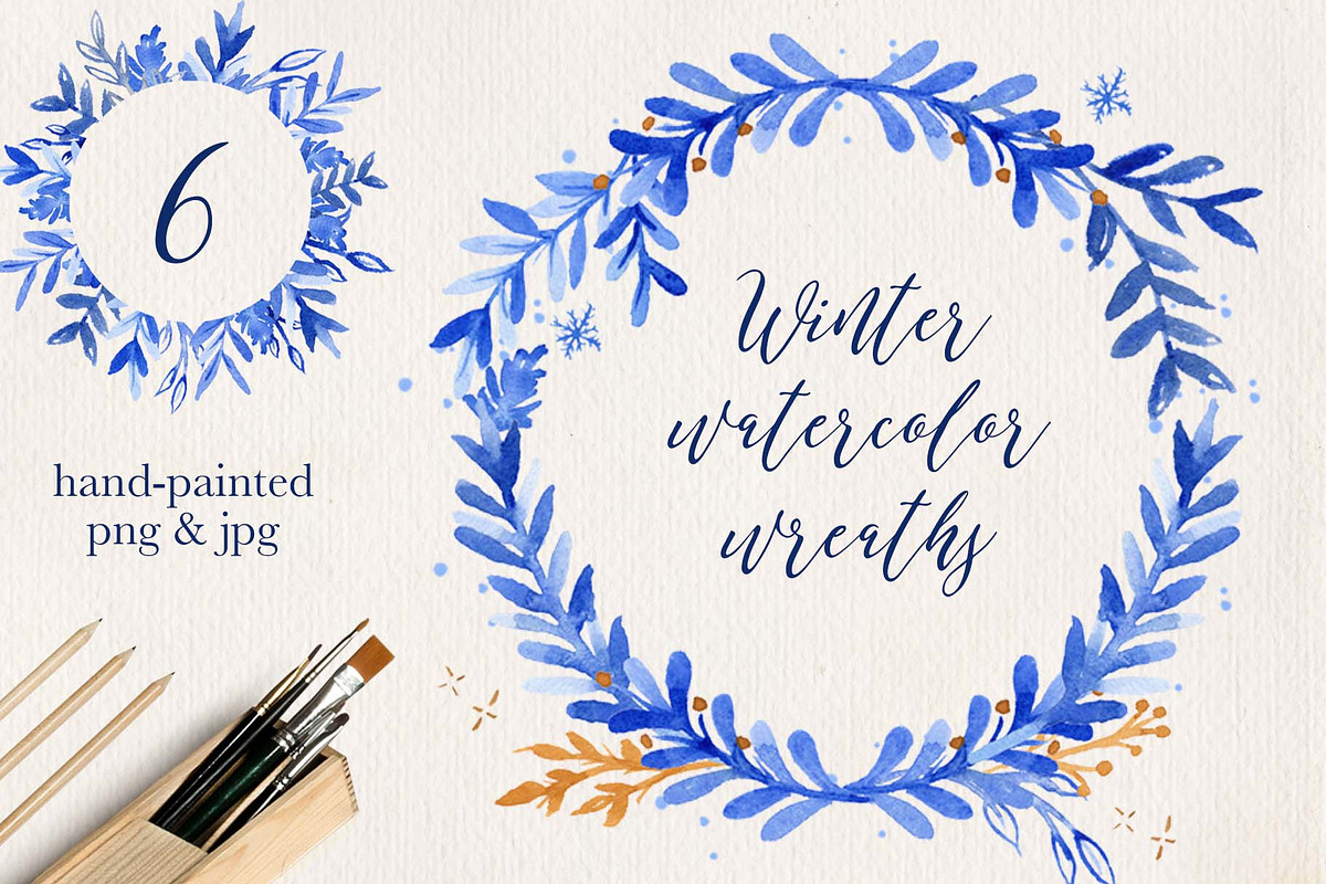Winter Wreath Collection in Illustrations - product preview 8