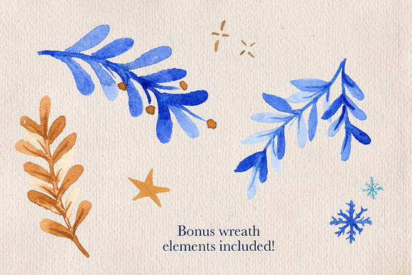 Winter Wreath Collection in Illustrations - product preview 5
