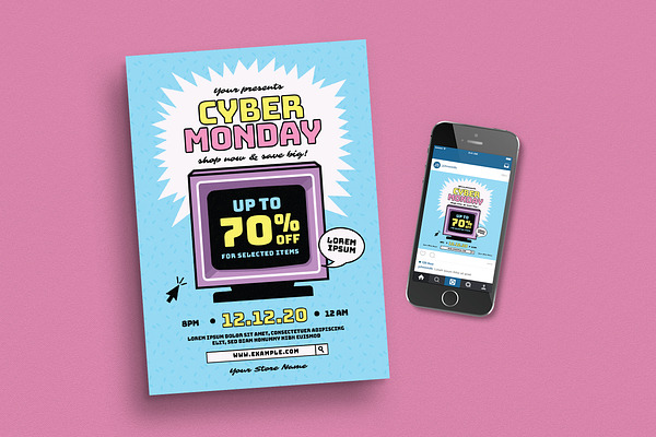 Cyber Monday Event Flyer