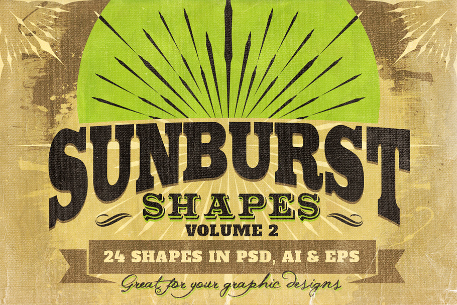 Sunbursts Shapes Vol.2 in Objects - product preview 8