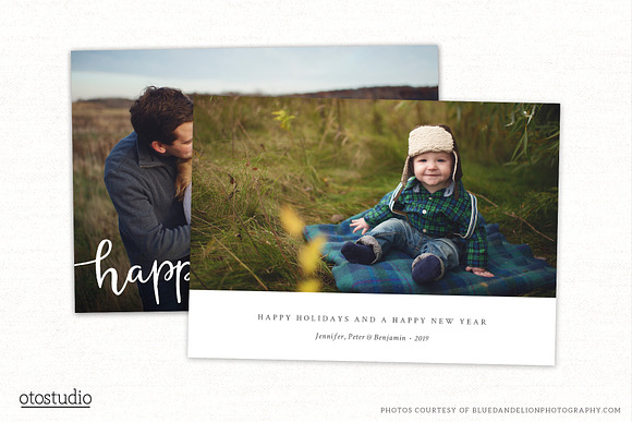 Christmas Card Template CC289 in Card Templates - product preview 1