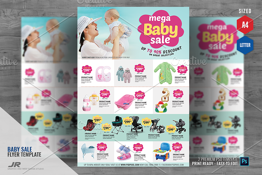 Baby Sale Promotional Flyer in Flyer Templates - product preview 8