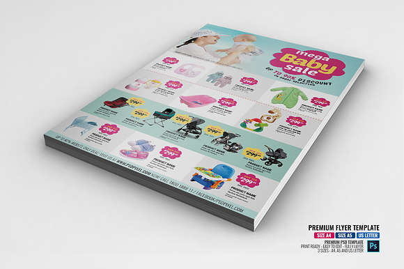 Baby Sale Promotional Flyer in Flyer Templates - product preview 1