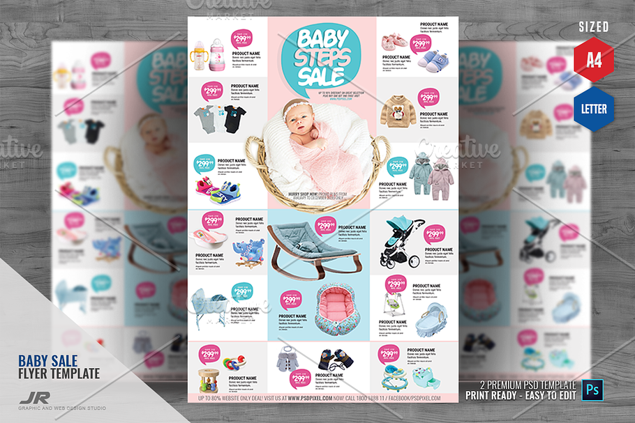 Infant and Baby Store Promo Flyer in Flyer Templates - product preview 8