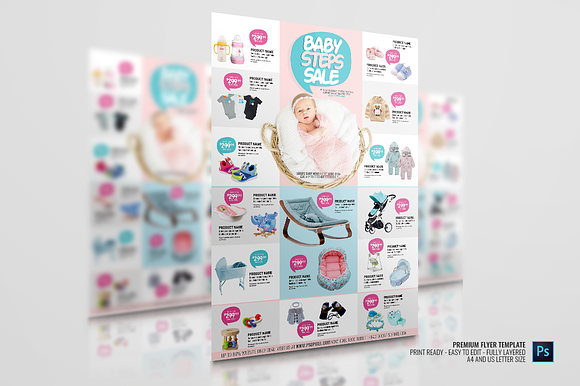 Infant and Baby Store Promo Flyer in Flyer Templates - product preview 2