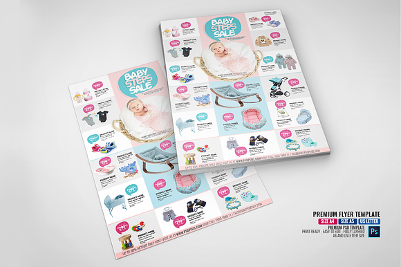 Infant and Baby Store Promo Flyer in Flyer Templates - product preview 3
