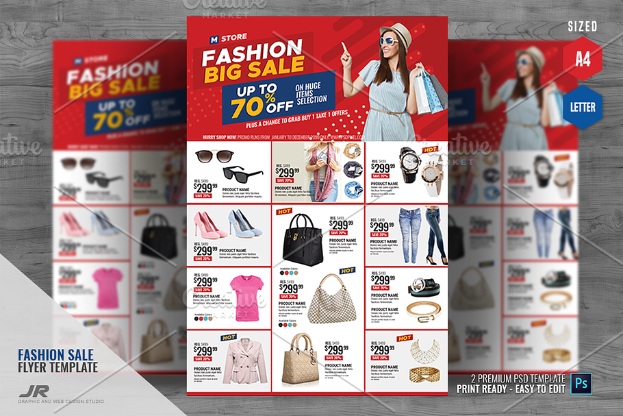Fashion Boutique Promo Sales Flyer in Flyer Templates - product preview 8