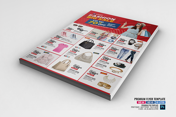 Fashion Boutique Promo Sales Flyer in Flyer Templates - product preview 1
