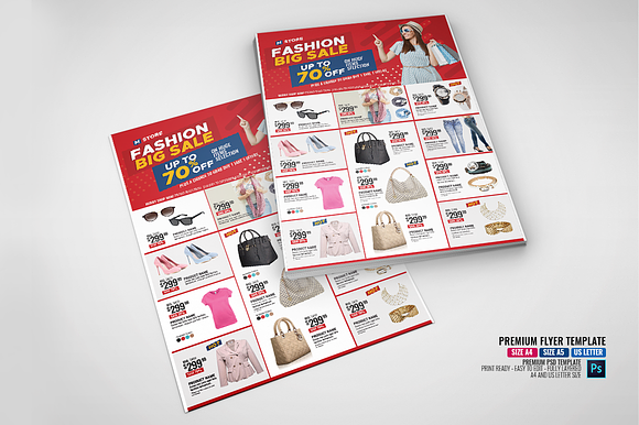 Fashion Boutique Promo Sales Flyer in Flyer Templates - product preview 3