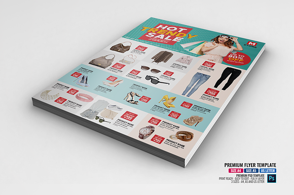 Mega Fashion Sales Flyer in Flyer Templates - product preview 1