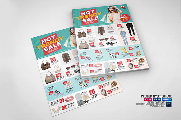 Mega Fashion Sales Flyer in Flyer Templates - product preview 3