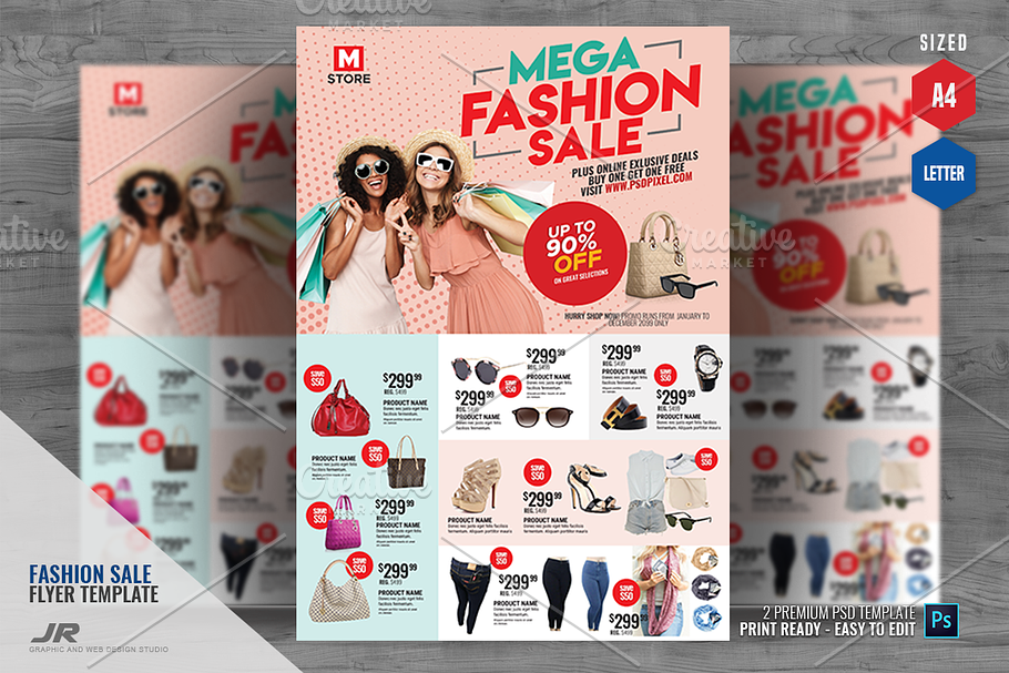 Multipurpose Fashion Sales Flyer in Flyer Templates - product preview 8