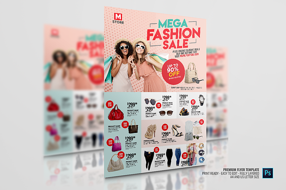 Multipurpose Fashion Sales Flyer in Flyer Templates - product preview 2