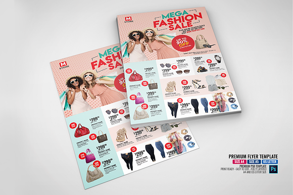 Multipurpose Fashion Sales Flyer in Flyer Templates - product preview 3