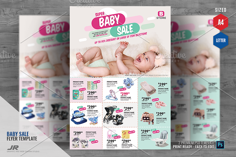 Baby and Infant Sales Flyer in Flyer Templates - product preview 8