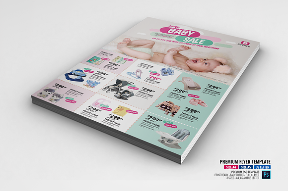 Baby and Infant Sales Flyer in Flyer Templates - product preview 2