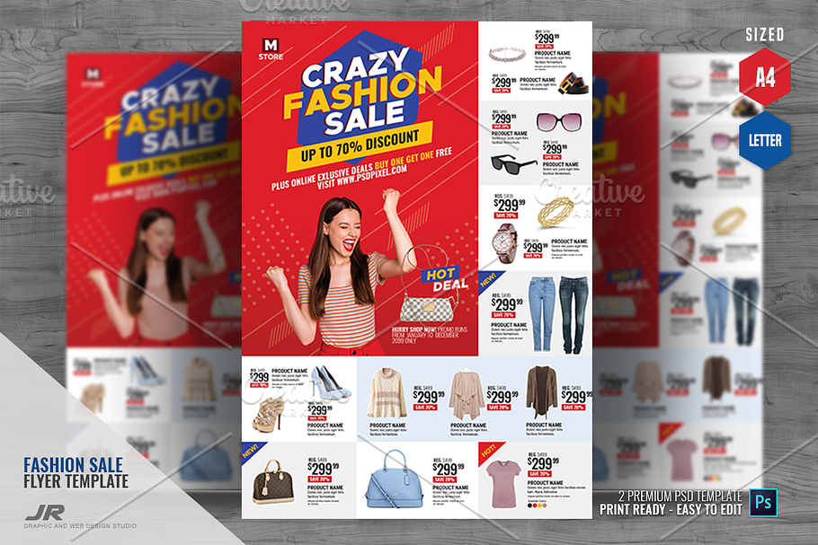 Fashion Store Sales Flyer in Flyer Templates - product preview 8