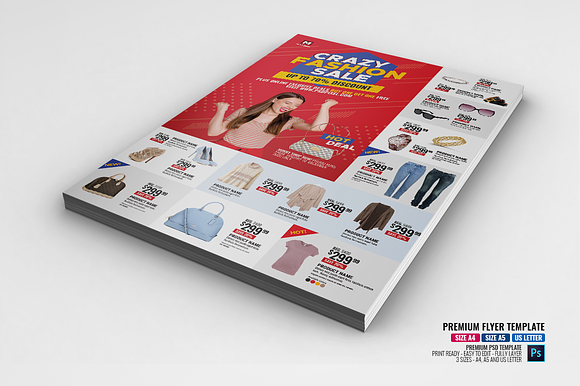Fashion Store Sales Flyer in Flyer Templates - product preview 1